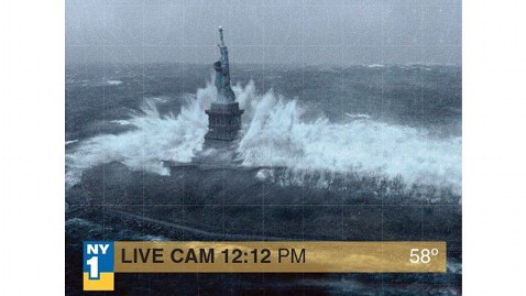A fake photo on Hurricane Sandy taking on Lady Libert