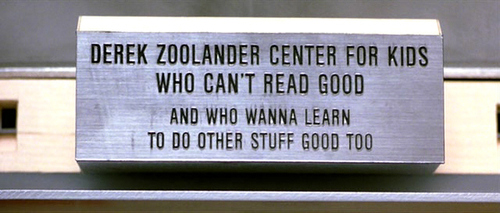 Nameplate for center for kids who can't read good